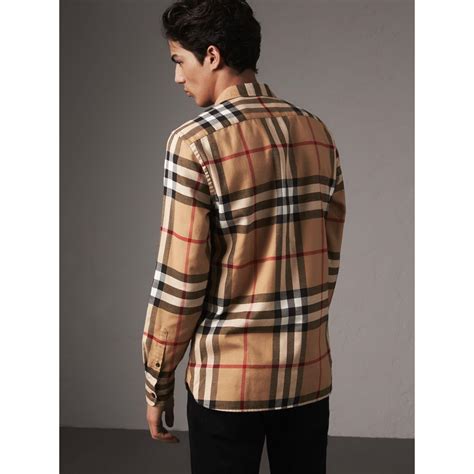 black burberry shirt pocket|Burberry flannel shirt men's.